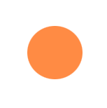 icono de punto naranja